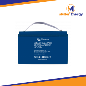 Victron Lithium Battery SuperPack 25.6V/50Ah (M8) by Muller Energy in Australia