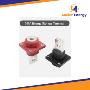 300A Battery Terminals with Covers, Pair of 2, M10 by Muller Energy