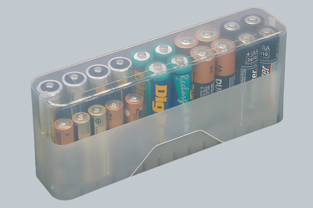 close up image of how to store lithium batteries