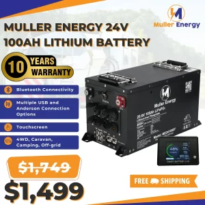 Image of Muller Energy 24V 100Ah Lithium Battery