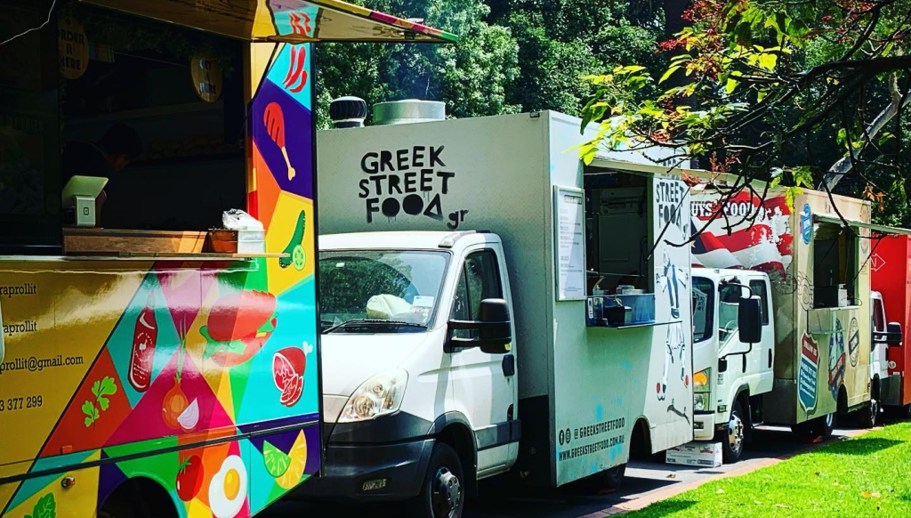 Image of food trucks that need solar power by muller energy