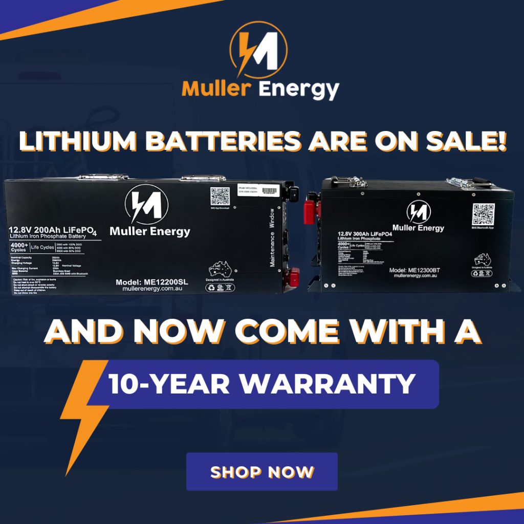Muller Energy Batteries on sale and for extended 10-year warranty launch