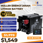 Image for Muller Energy 200Ah Lithium Battery