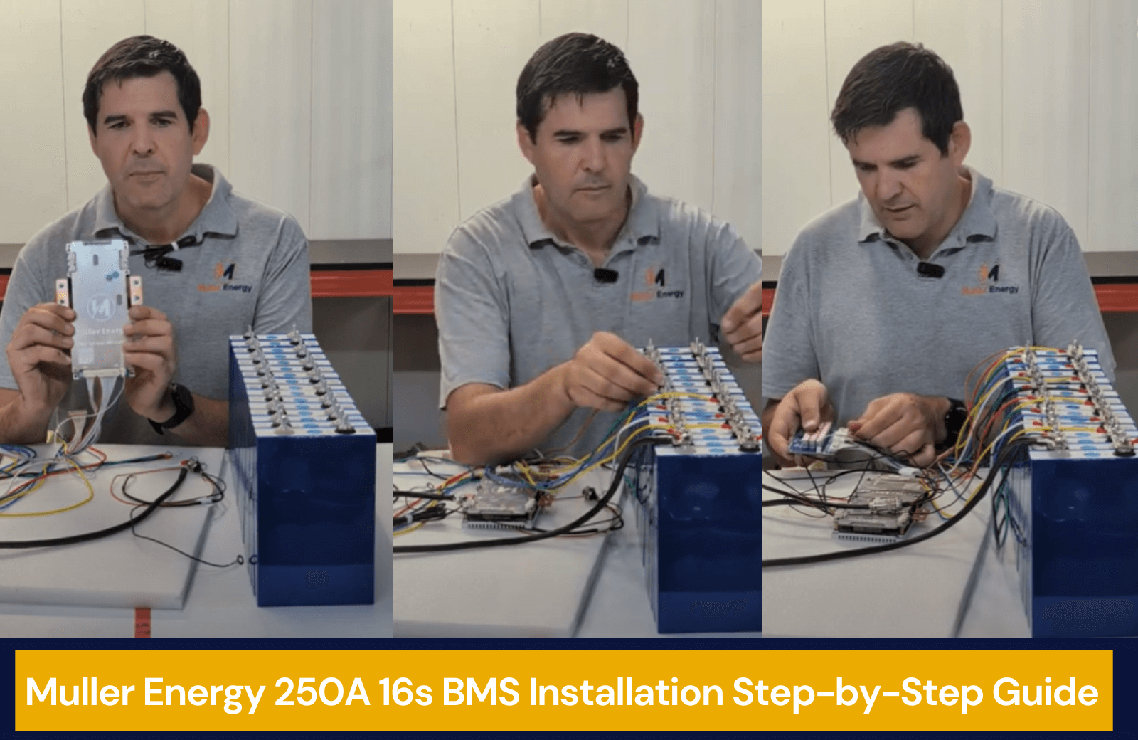 Muller Energy 250A 16s BMS Installation Step-by-Step Guide by Ruben Muller